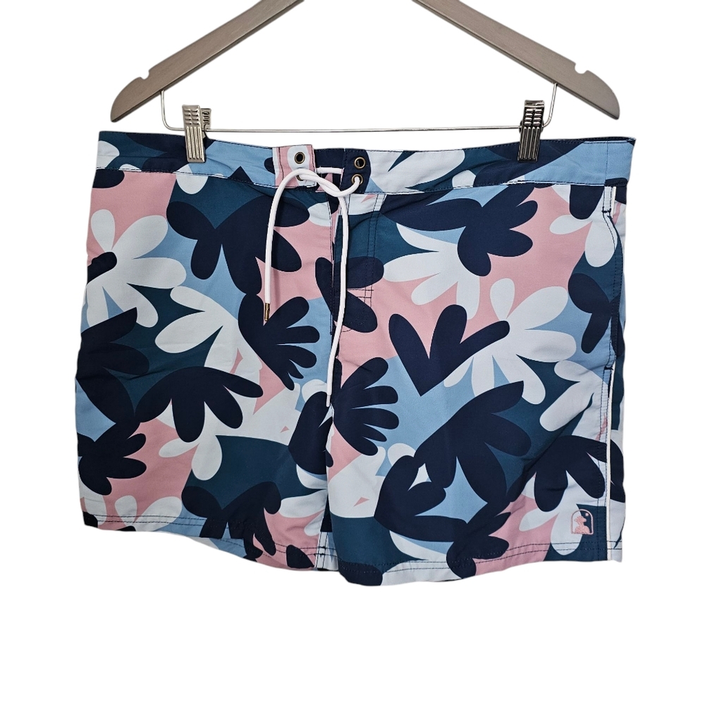 Dandy Del Mar Men’s Floral Swim Board Shorts - Size 36 - EUC - 100% Nylon